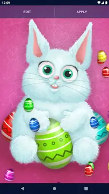 Easter Rabbit Live Wallpaper android App screenshot 1